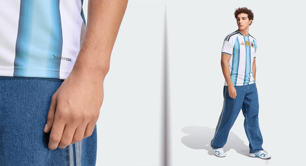 Camisa Argentina 2026 Versão Torcedor detalhe